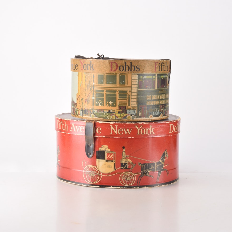 Dobbs Fifth Avenue Vintage Hat Boxs