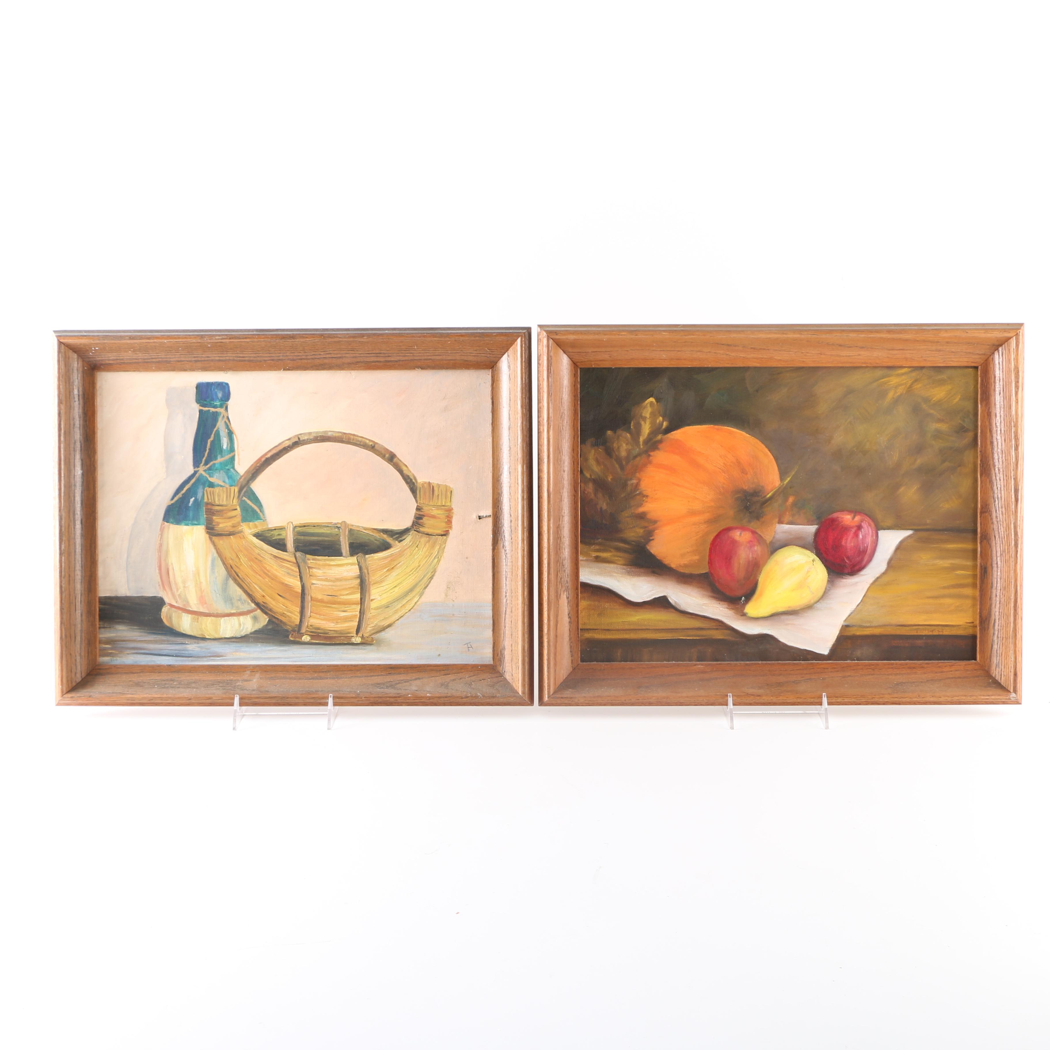 Acrylic on Canvas Board Still Life Paintings