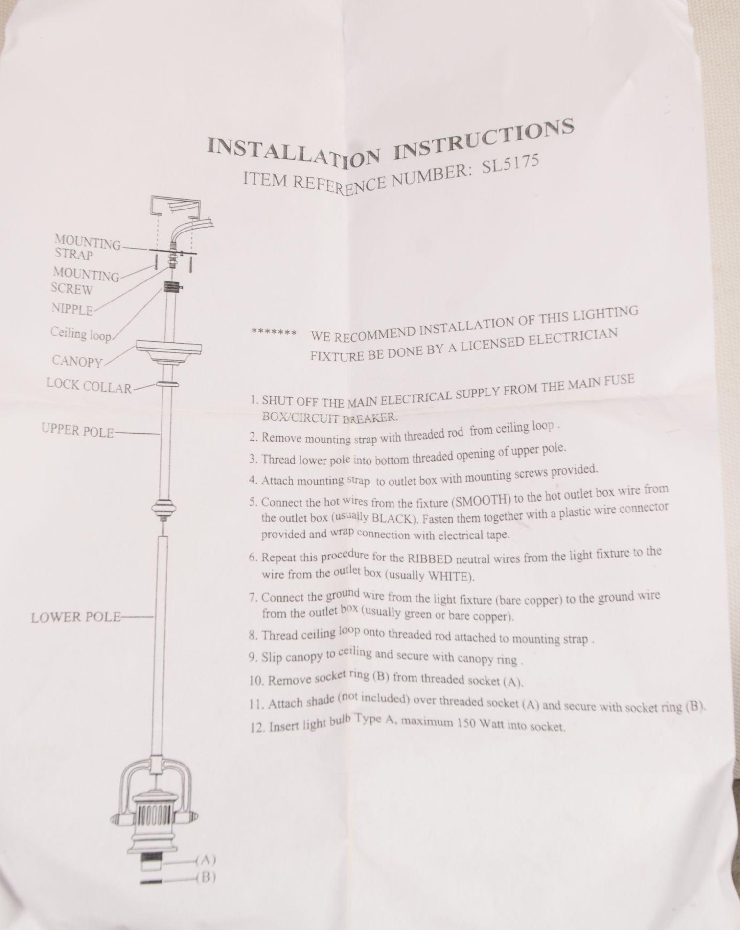 Visual Comfort "Studio Sandy Chapman Yoke" Industrial Style Pendant Light