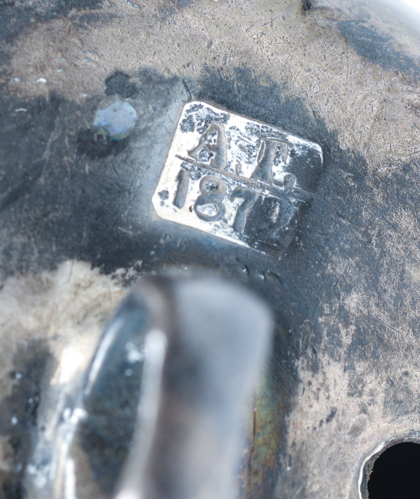 Antique .875 Silver Russian Ornament