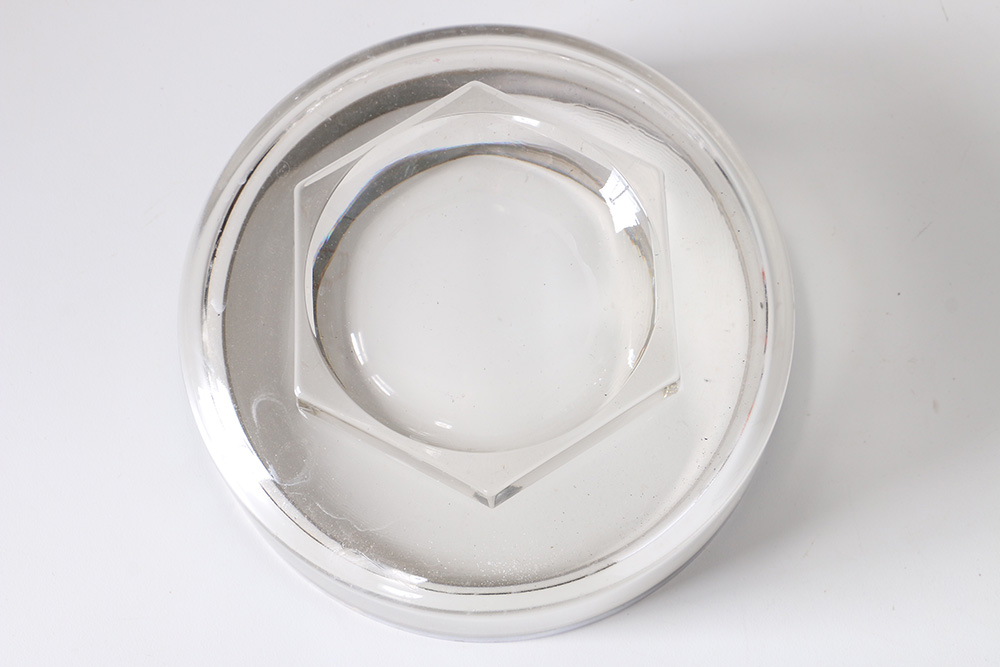 Glass Assortment Including Silver Tone Rimmed Dishes