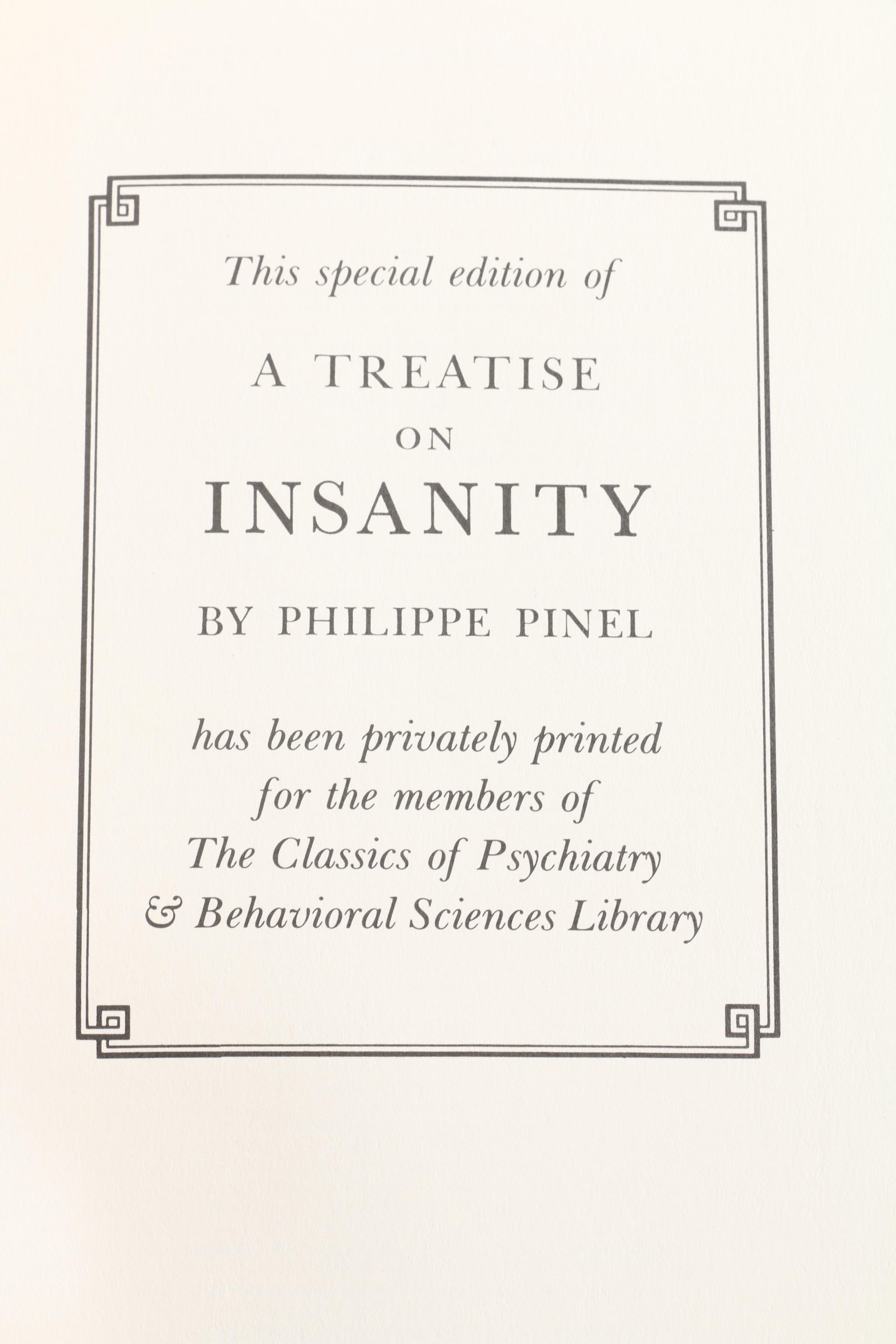 Vintage Reprints of Freud, James, and Pinel