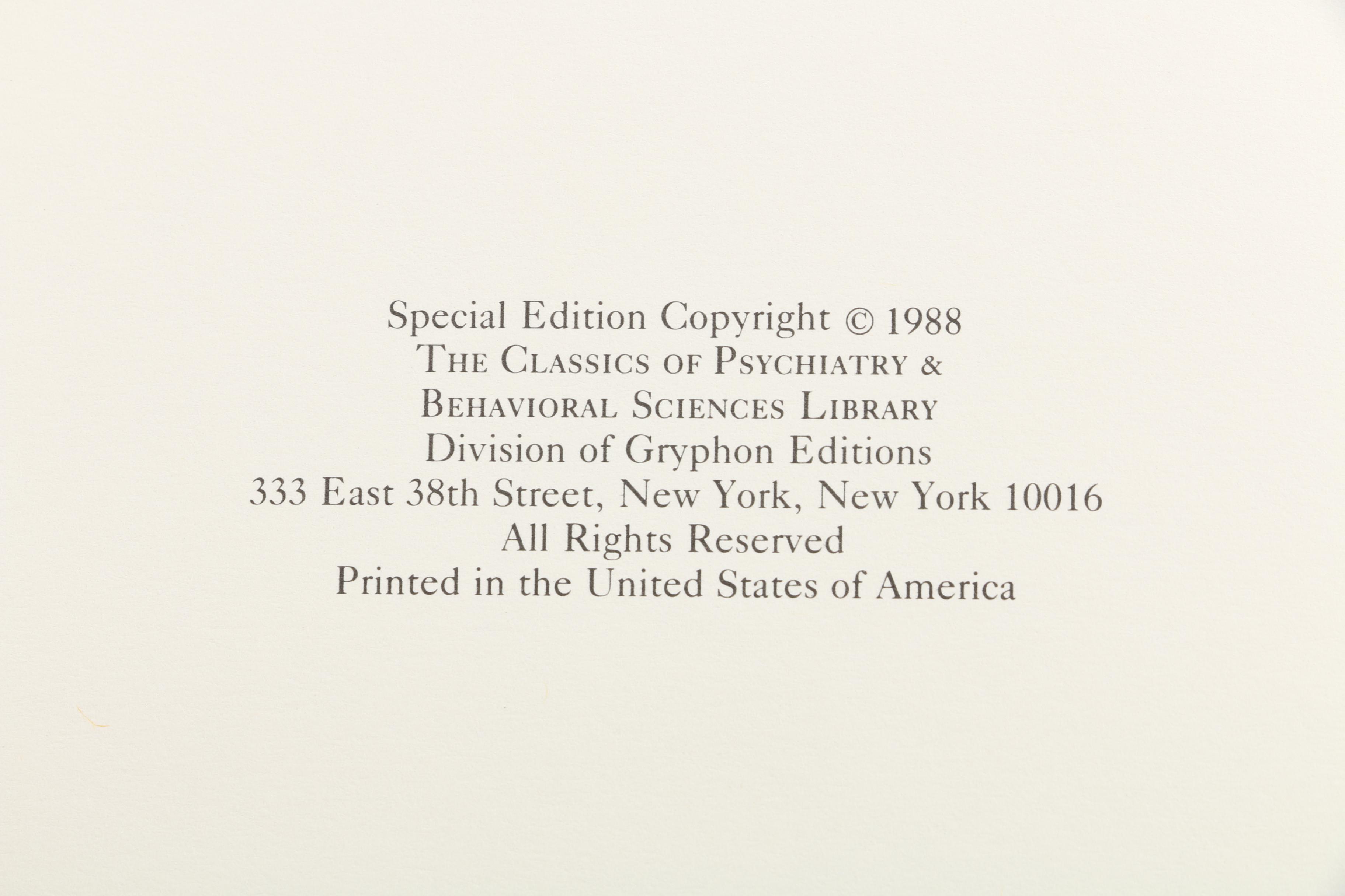 Vintage Reprints of Freud, James, and Pinel