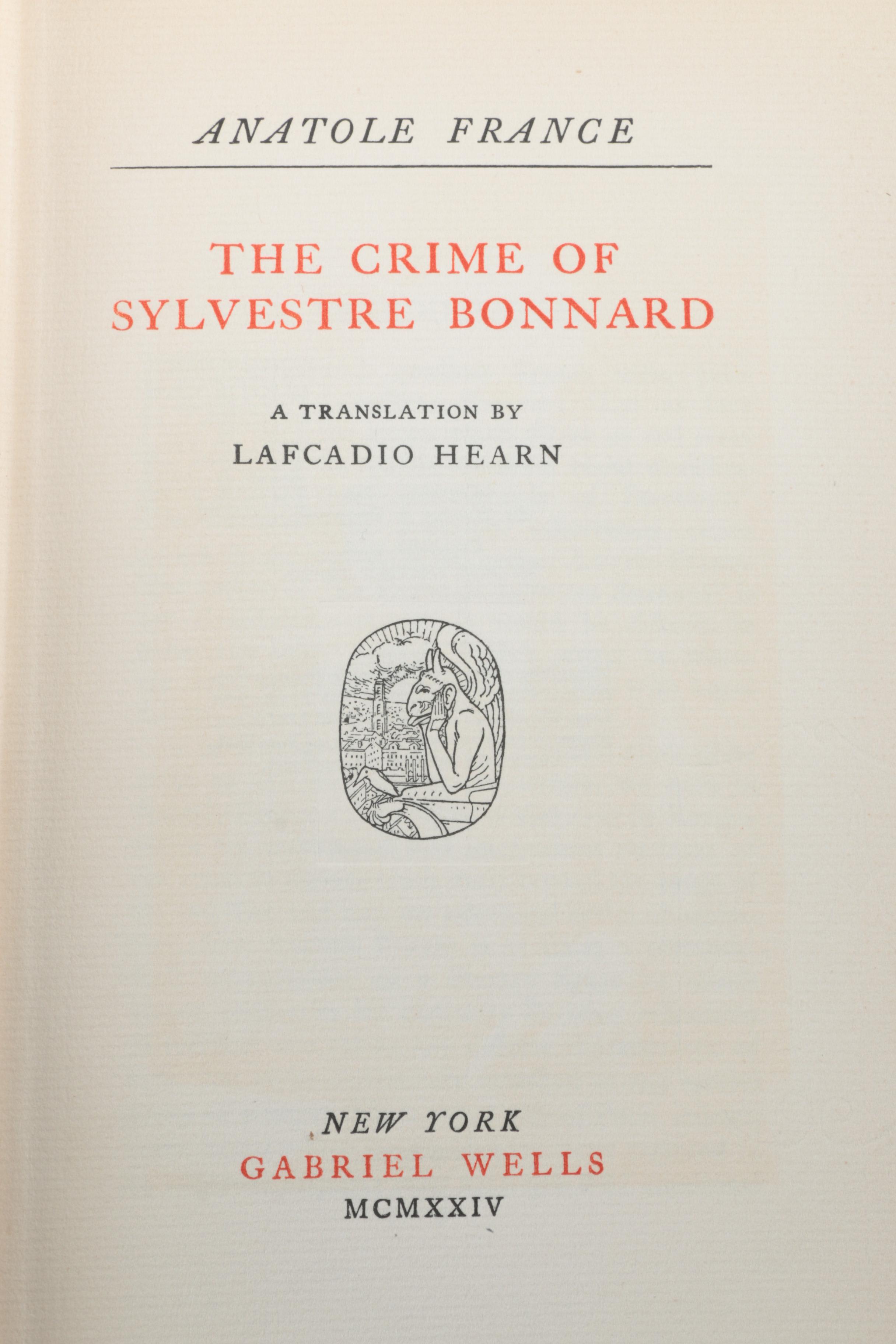 Autographed Limited Edition Fifteen-Volume "The Works of Anatole France"