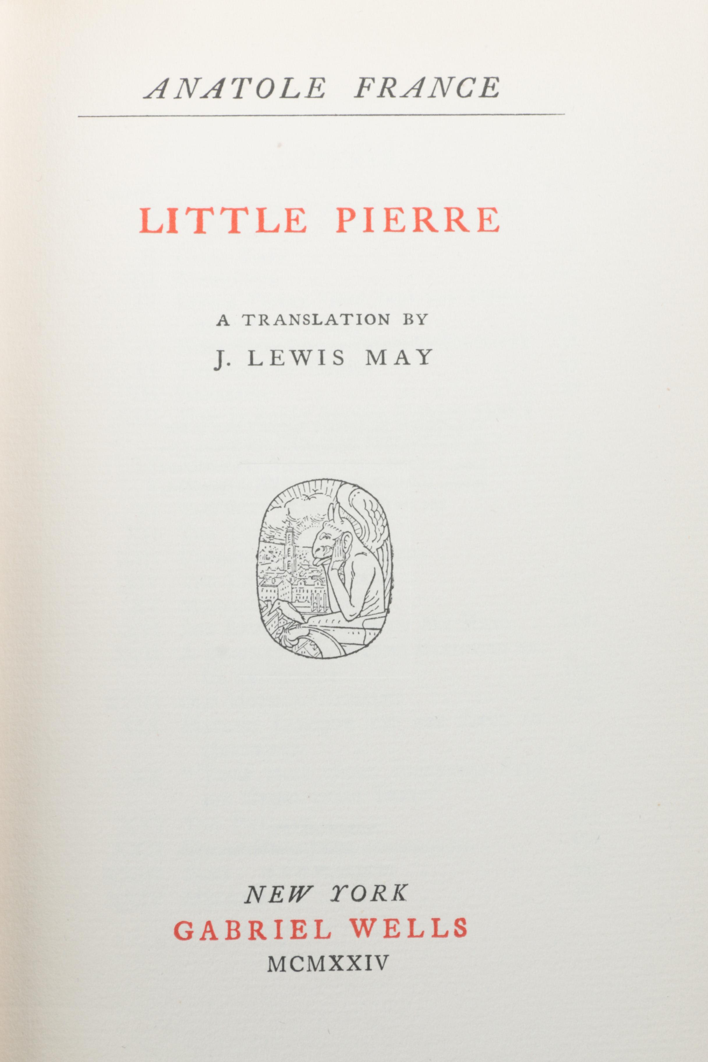 Autographed Limited Edition Fifteen-Volume "The Works of Anatole France"