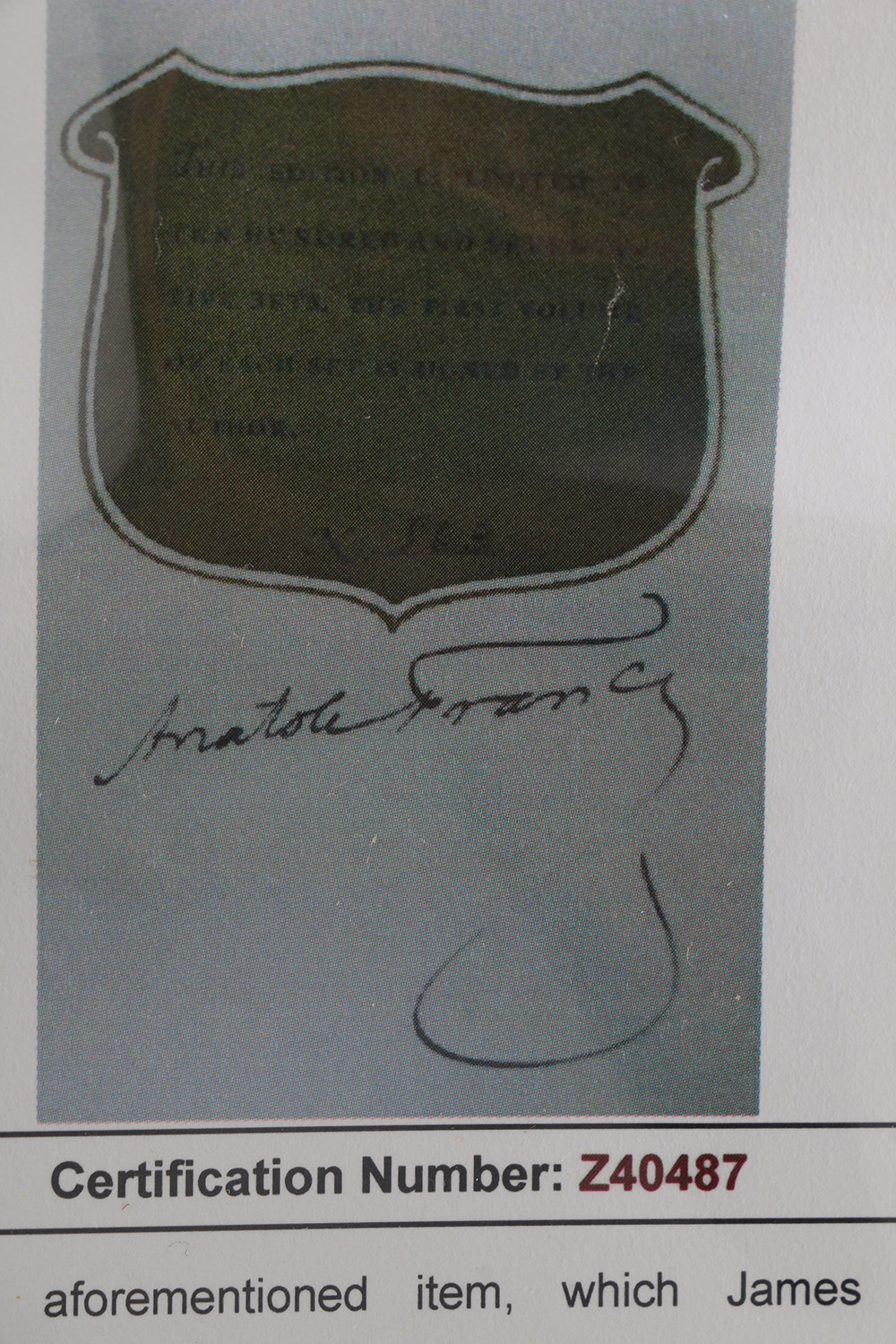 Autographed Limited Edition Fifteen-Volume "The Works of Anatole France"