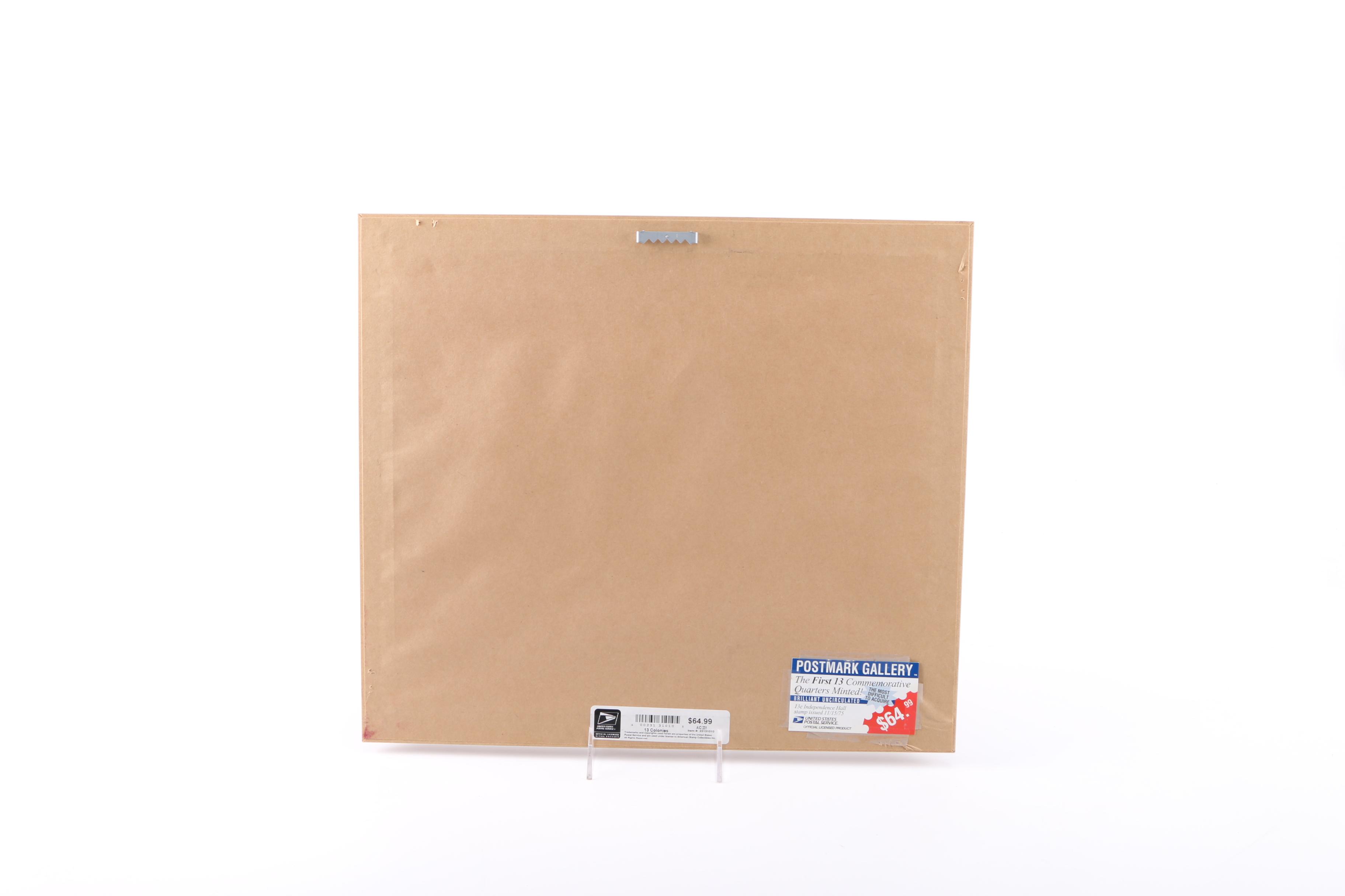 Framed Roosevelt Dimes and State Quarters