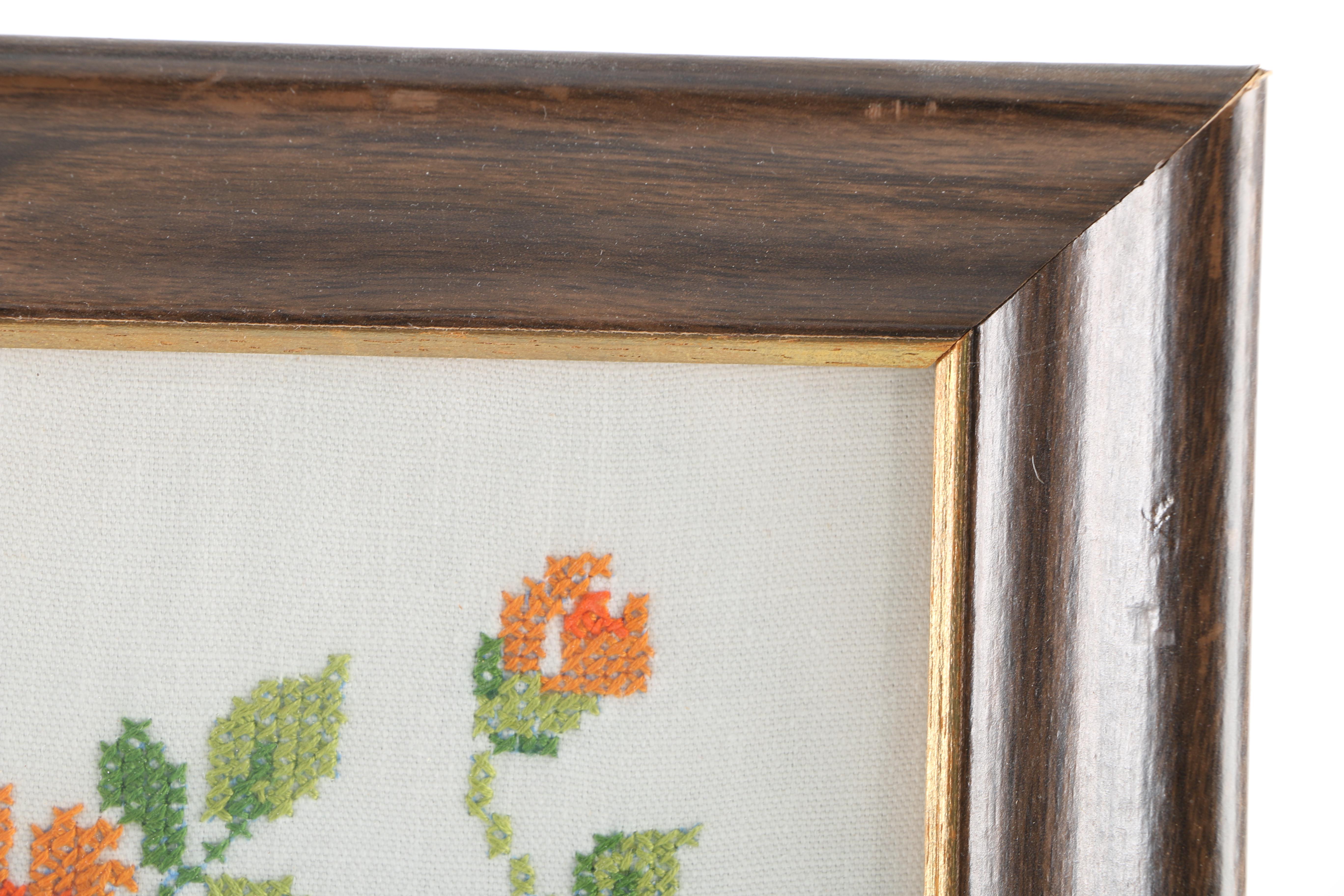 Vintage Framed Cross Stitch Samplers