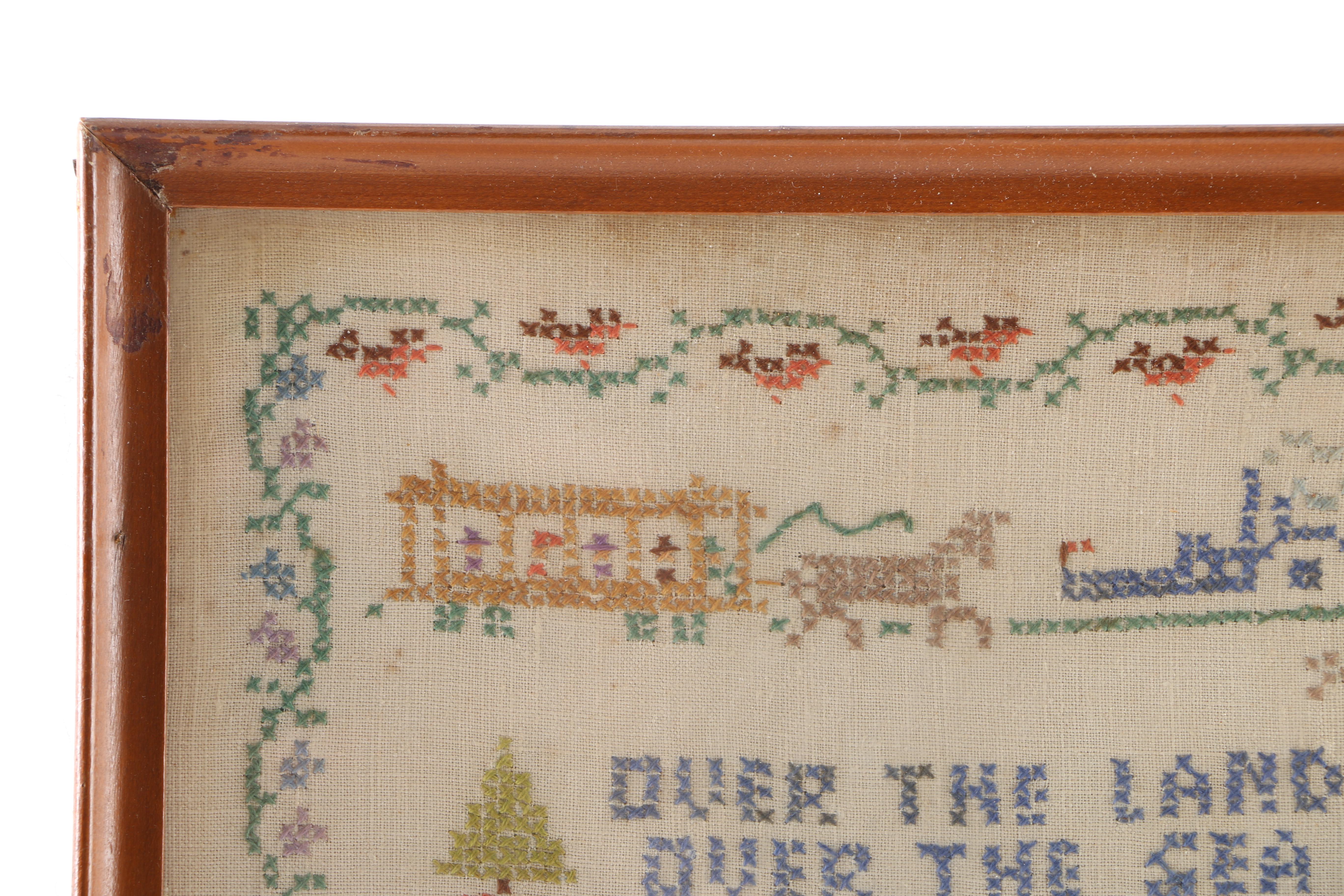 Vintage Framed Cross Stitch Samplers