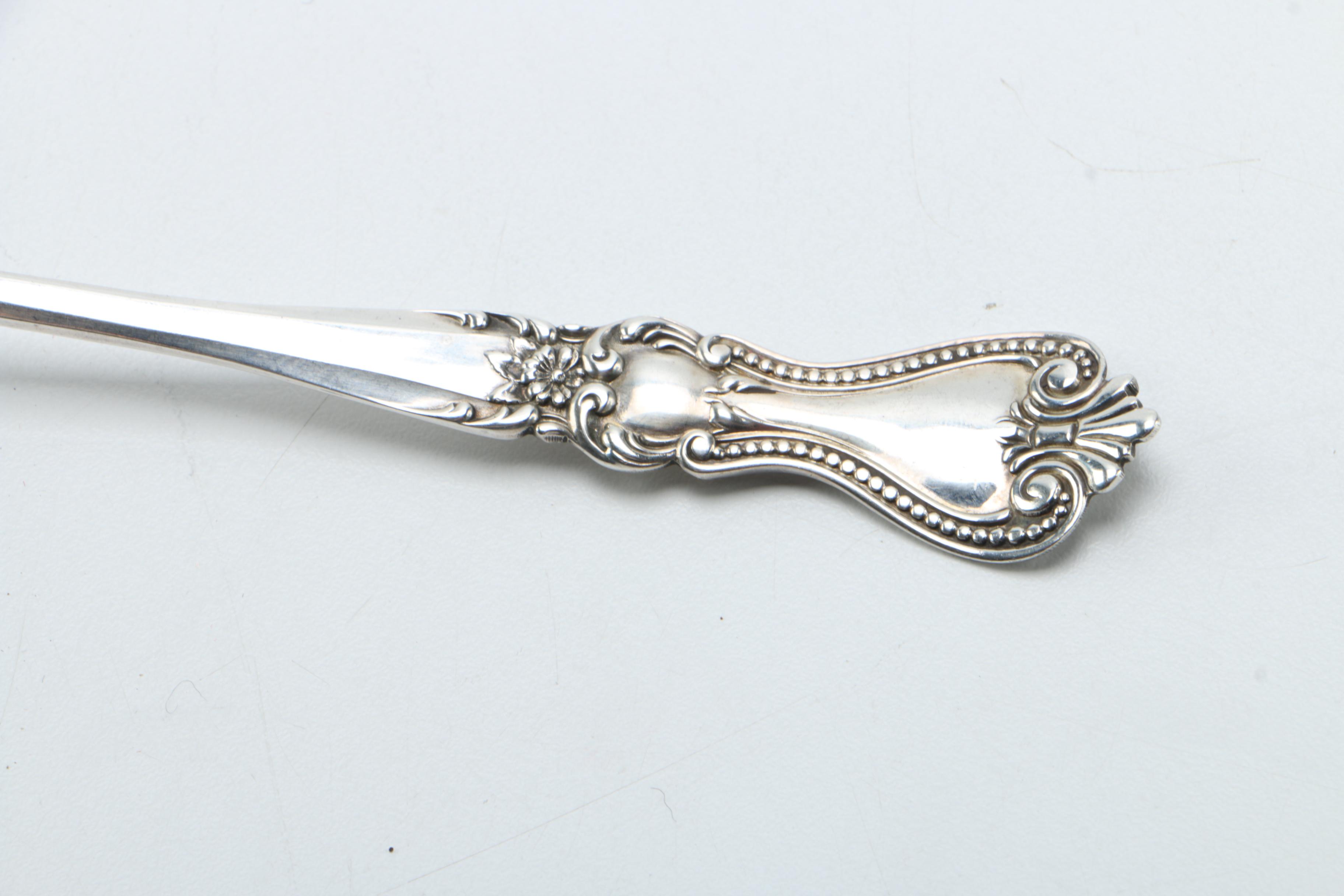 R. Blackinton & Co "Nautilus" Sterling Serving Spoon and Other Unique Sterling Utensils
