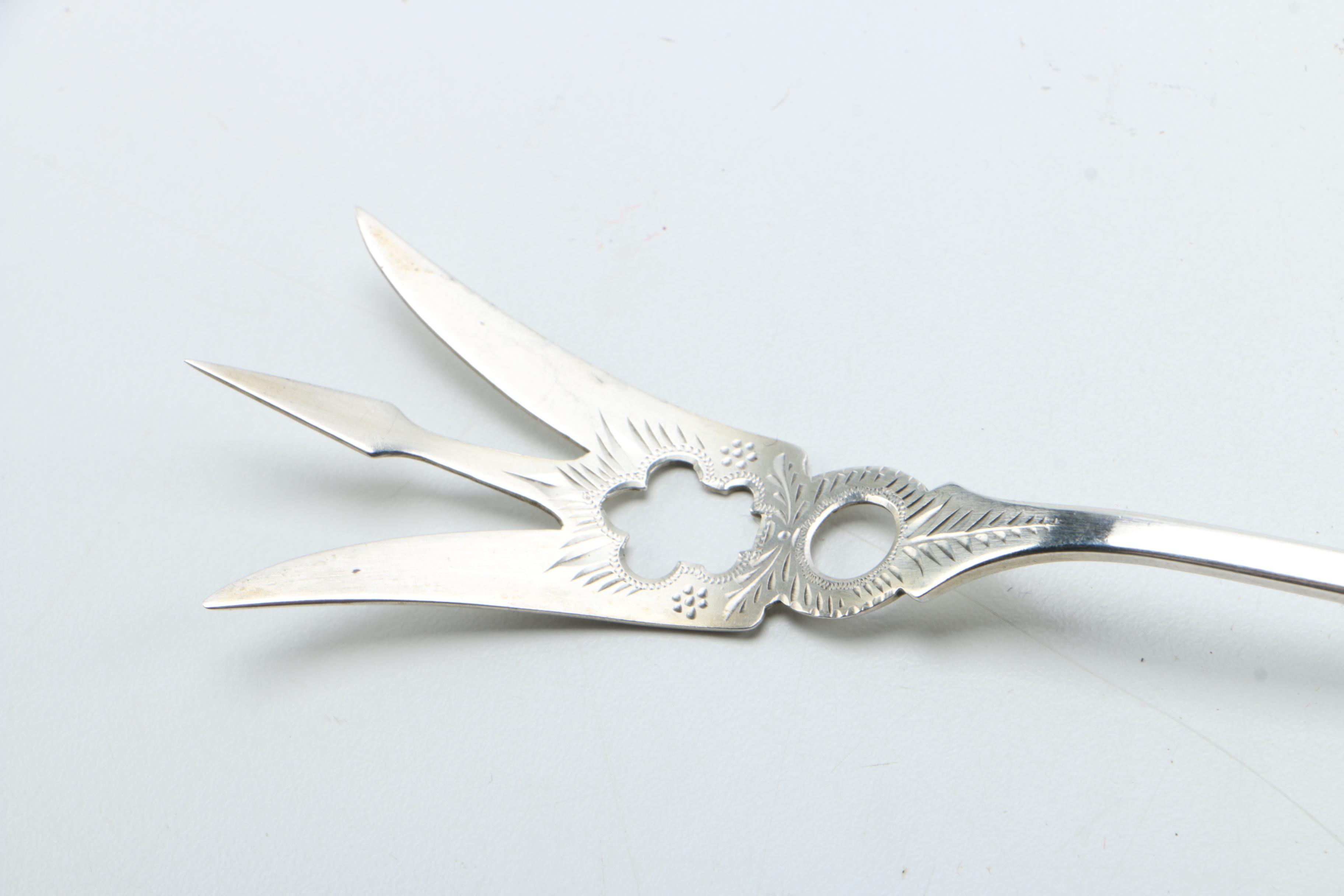 R. Blackinton & Co "Nautilus" Sterling Serving Spoon and Other Unique Sterling Utensils