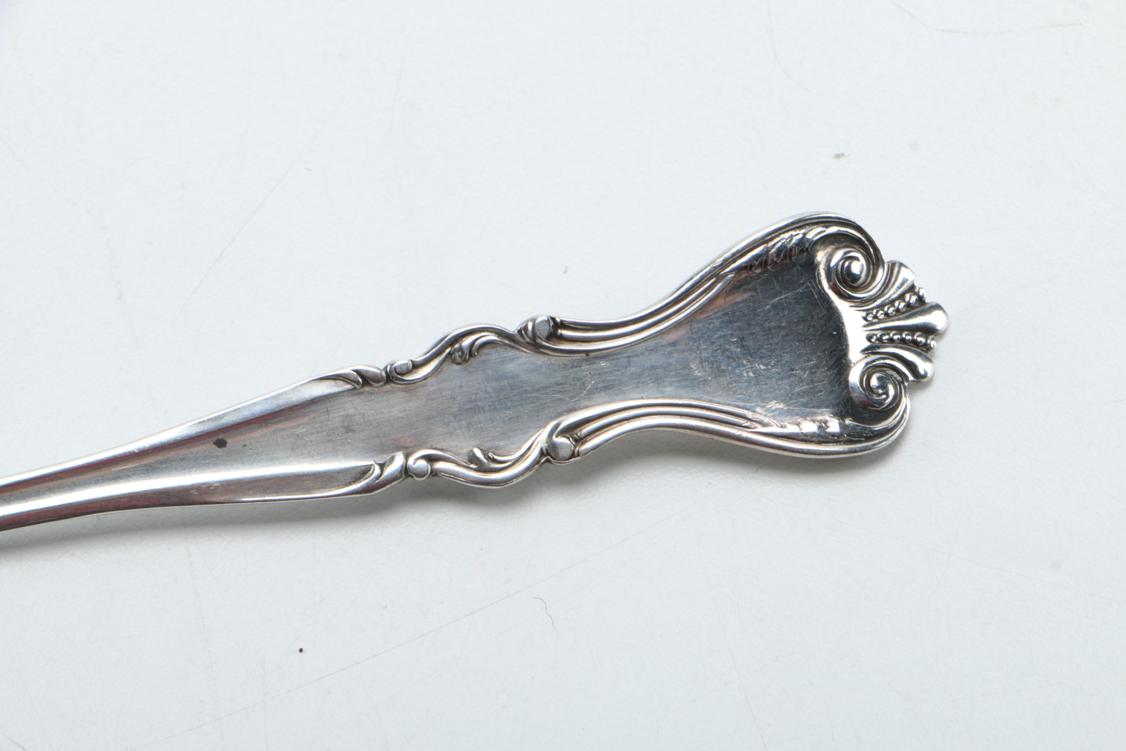 R. Blackinton & Co "Nautilus" Sterling Serving Spoon and Other Unique Sterling Utensils