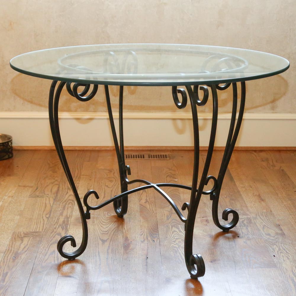 Wrought Iron Dinette Table