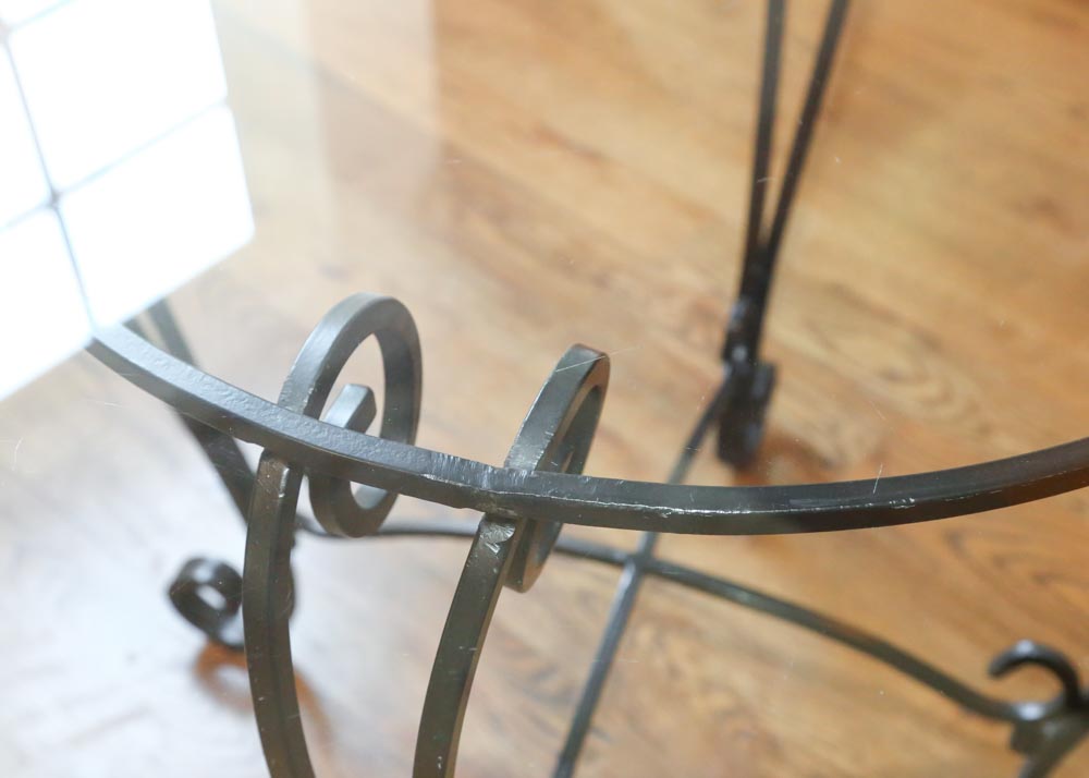 Wrought Iron Dinette Table
