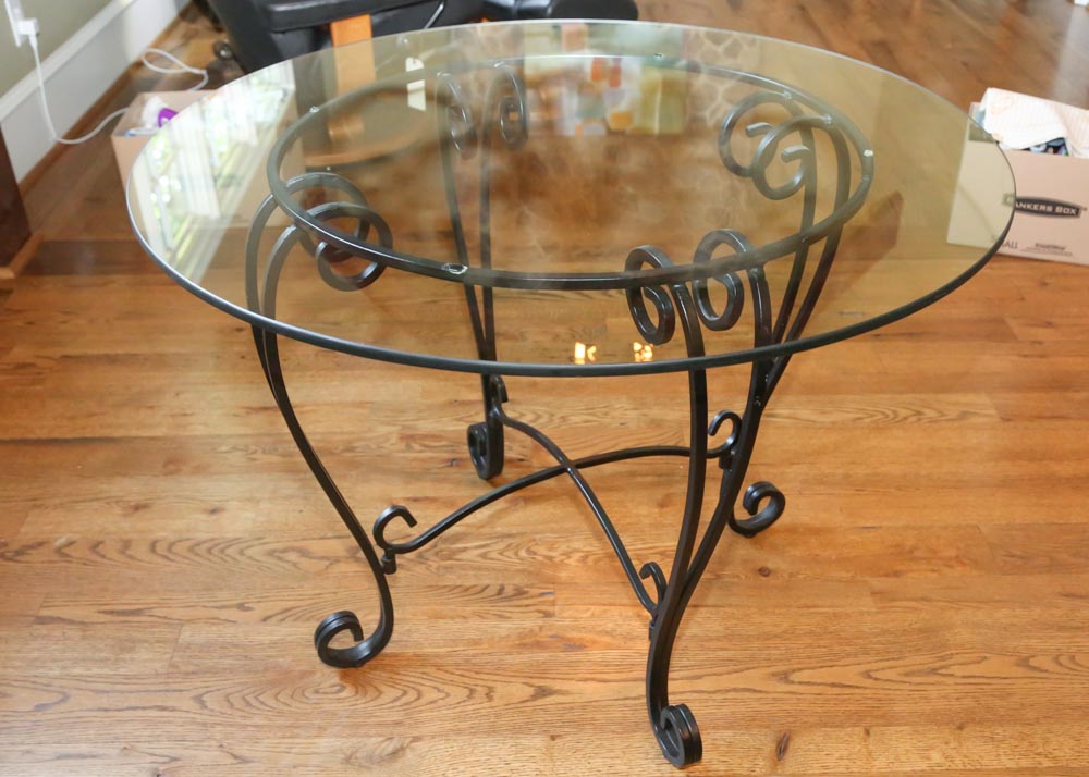 Wrought Iron Dinette Table
