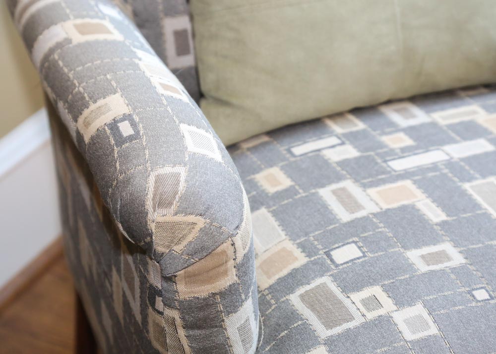 Contemporary Armchair and Ottoman