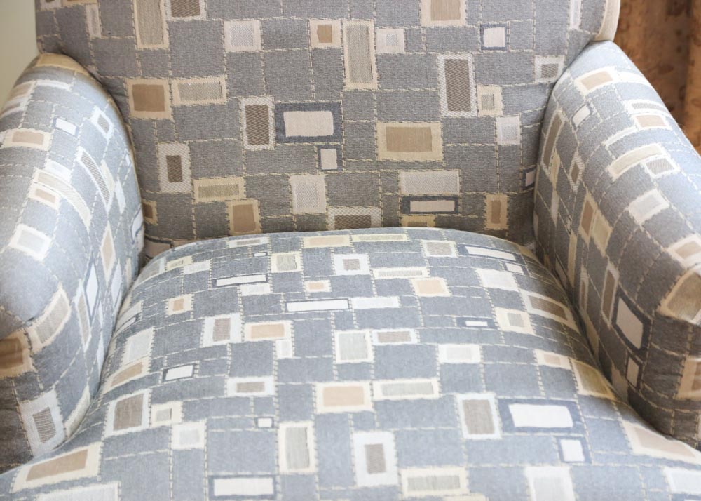 Contemporary Armchair and Ottoman