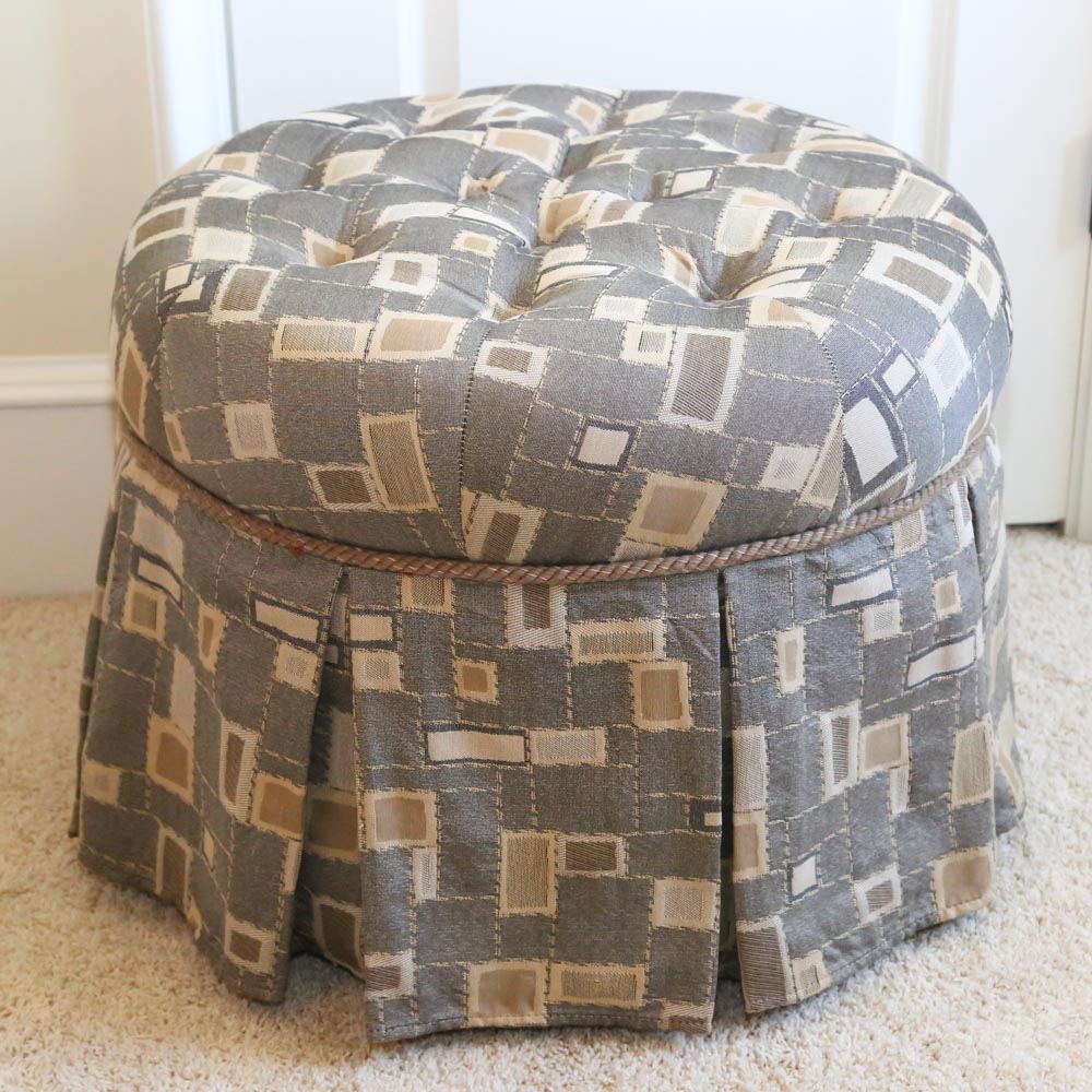 Contemporary Armchair and Ottoman