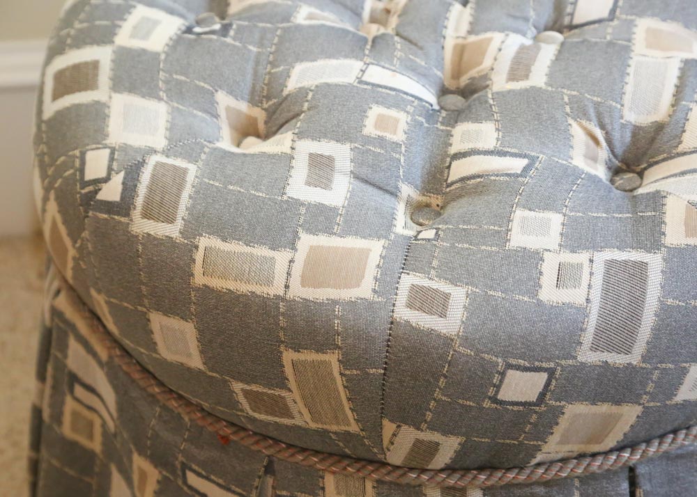 Contemporary Armchair and Ottoman