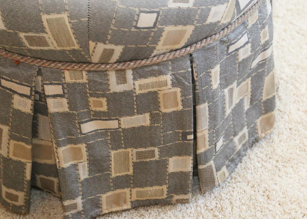 Contemporary Armchair and Ottoman