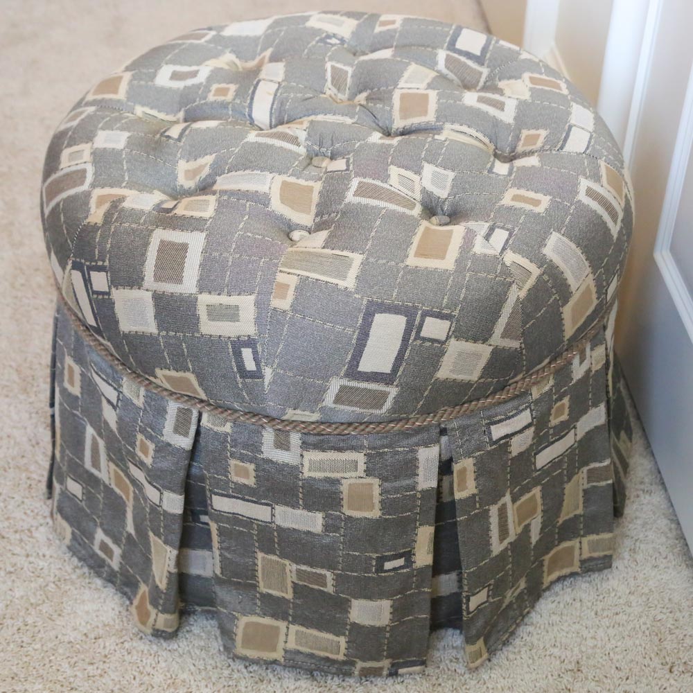 Contemporary Armchair and Ottoman