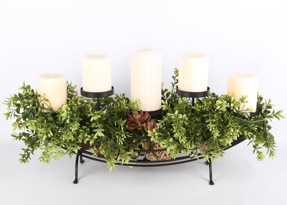 Faux Floral Centerpiece