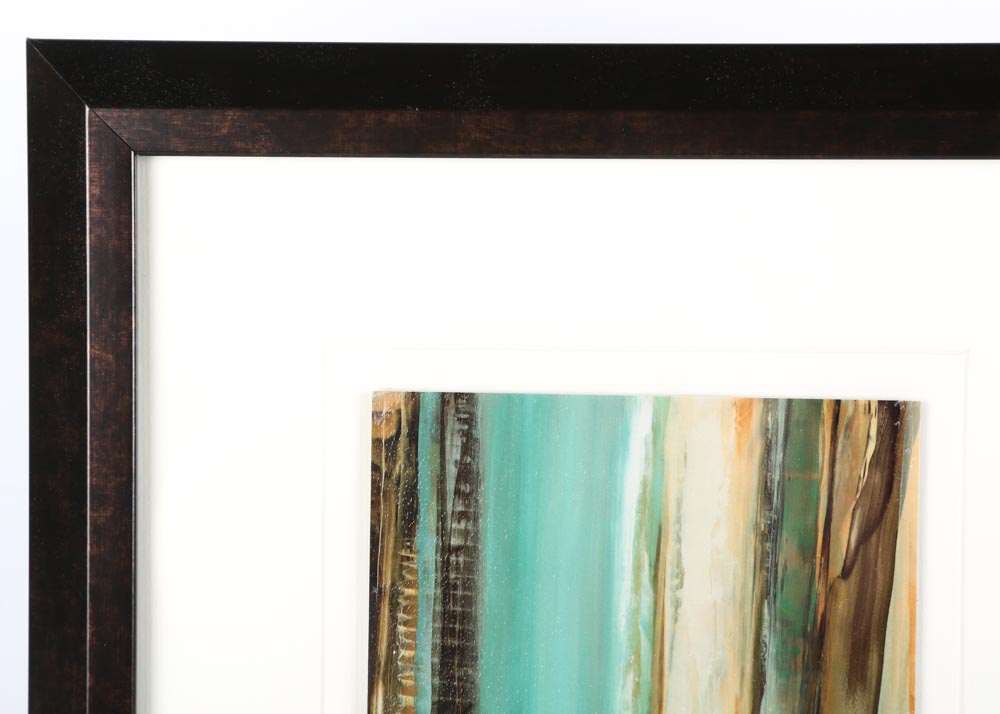 Abstract Framed Offset Lithographs