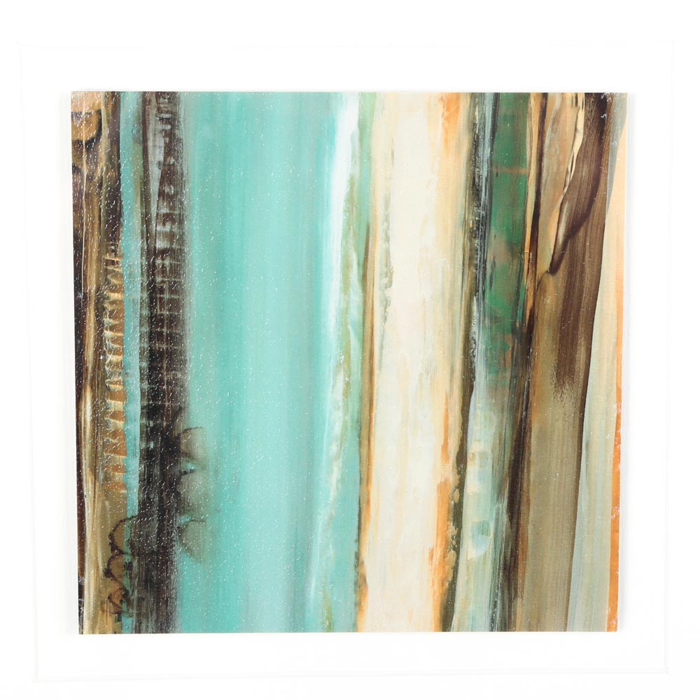 Abstract Framed Offset Lithographs