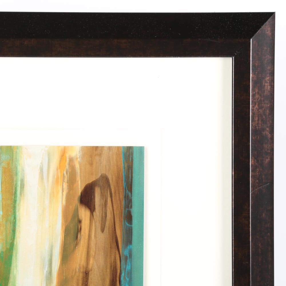 Abstract Framed Offset Lithographs