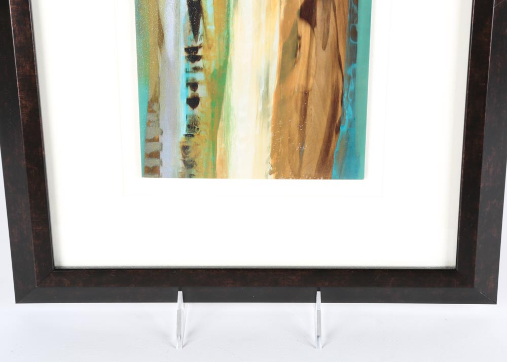 Abstract Framed Offset Lithographs