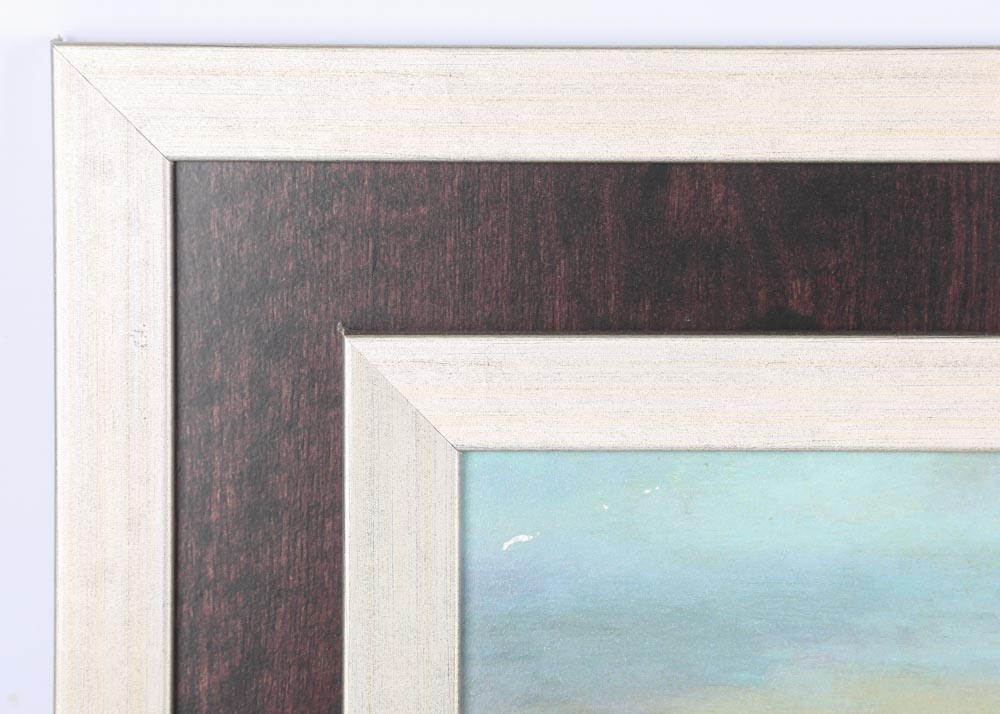 After David Lakewood Embellished Offset Lithograph "Low Tide"