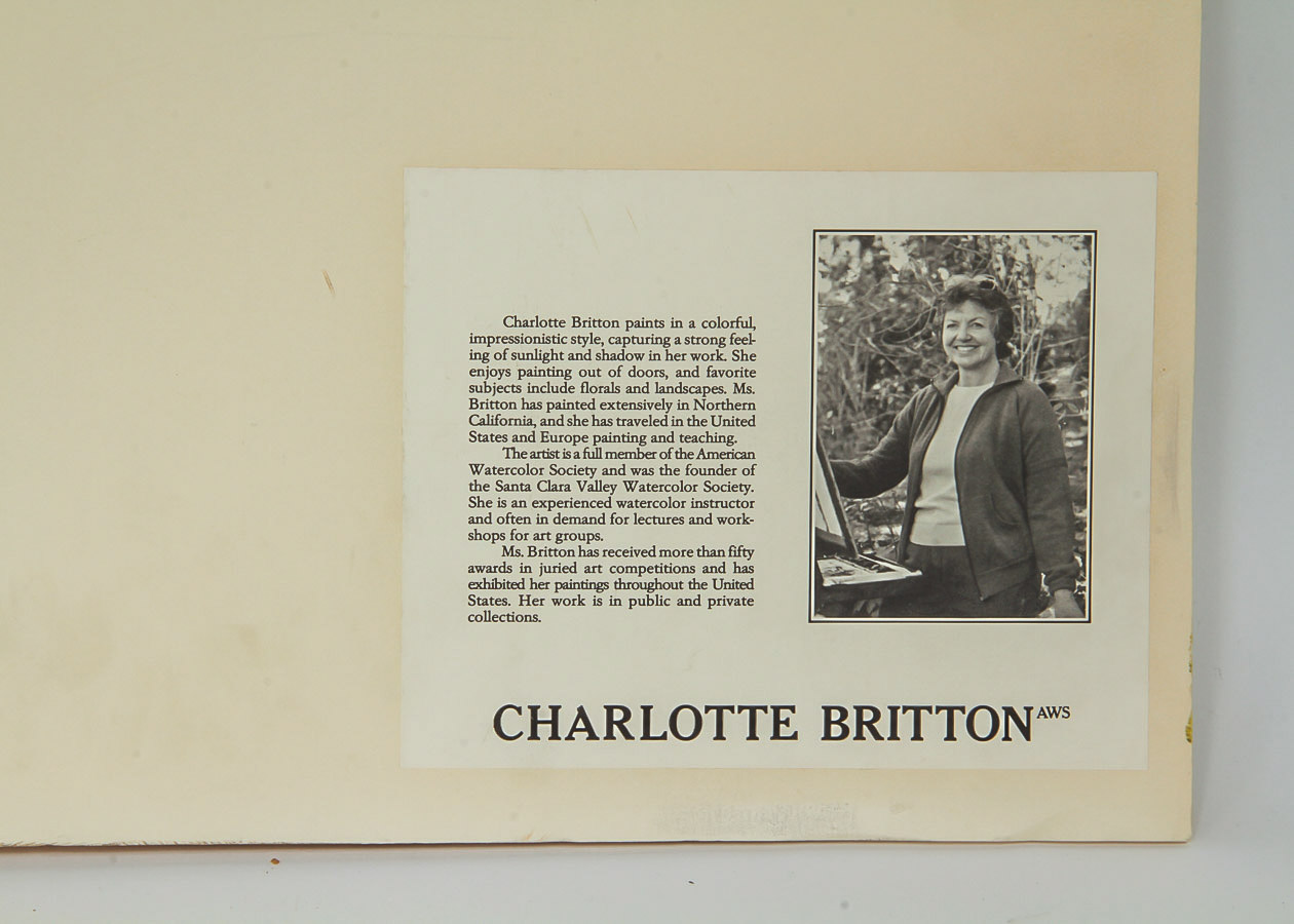 Charlotte Britton Watercolor Painting on Paper "Herbaceous Plants"