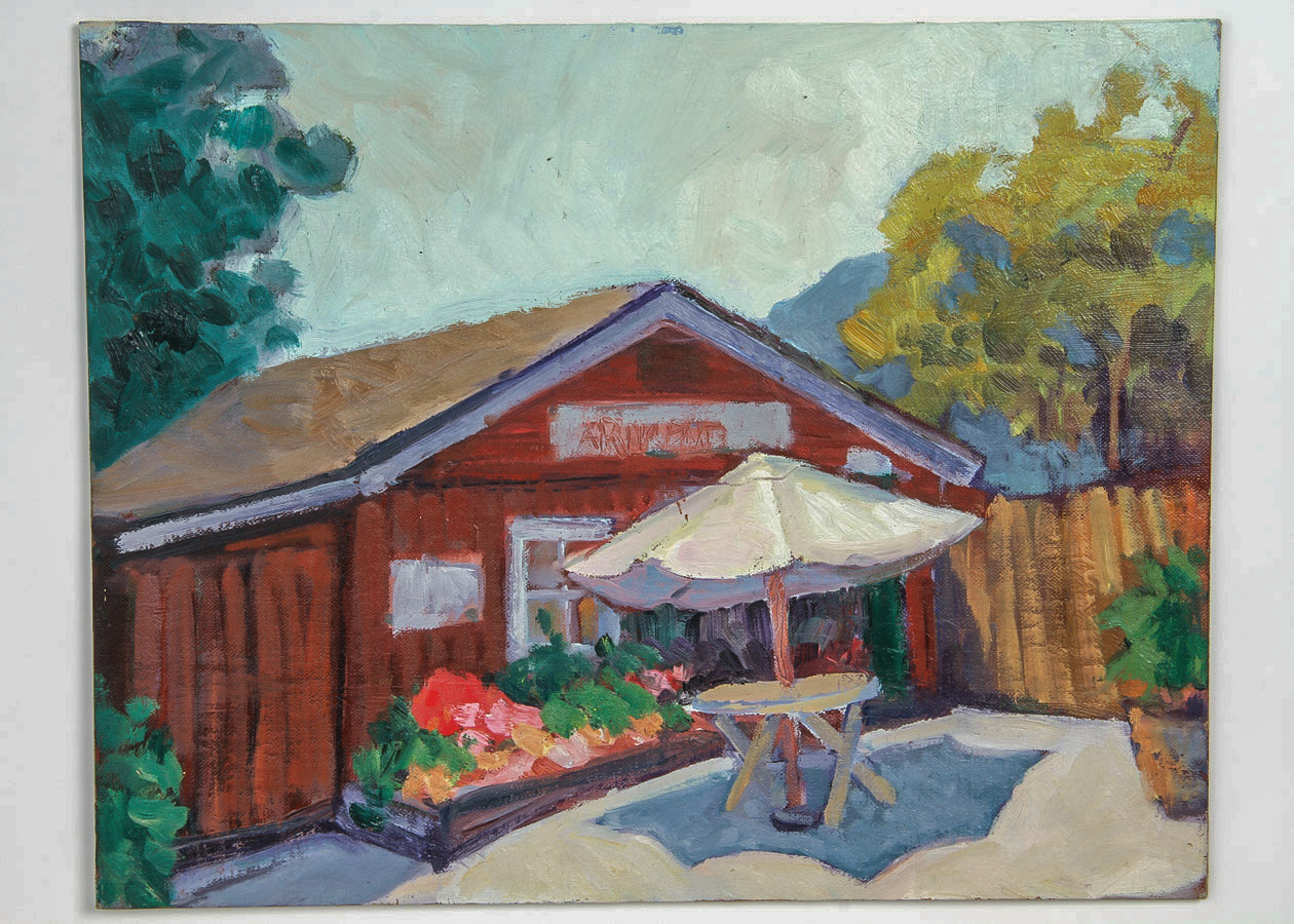 Margaret Dallesandro Oil Painting on Canvas Board "Carmel Valley Farm"