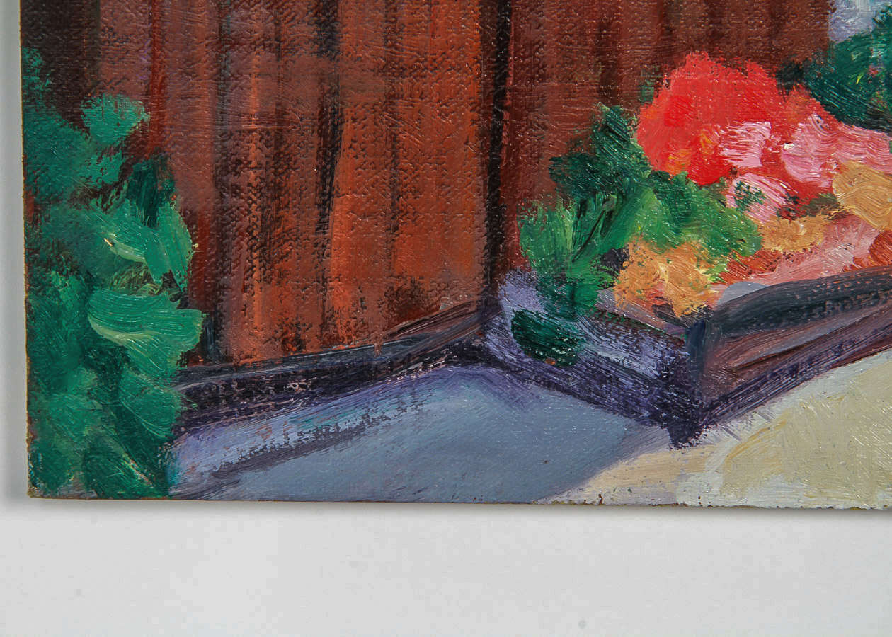 Margaret Dallesandro Oil Painting on Canvas Board "Carmel Valley Farm"