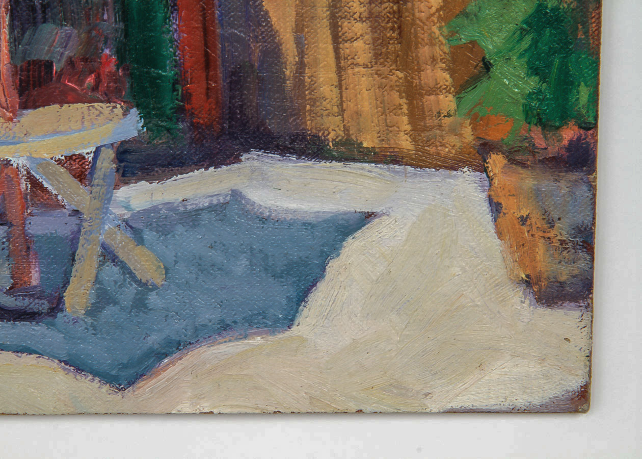 Margaret Dallesandro Oil Painting on Canvas Board "Carmel Valley Farm"