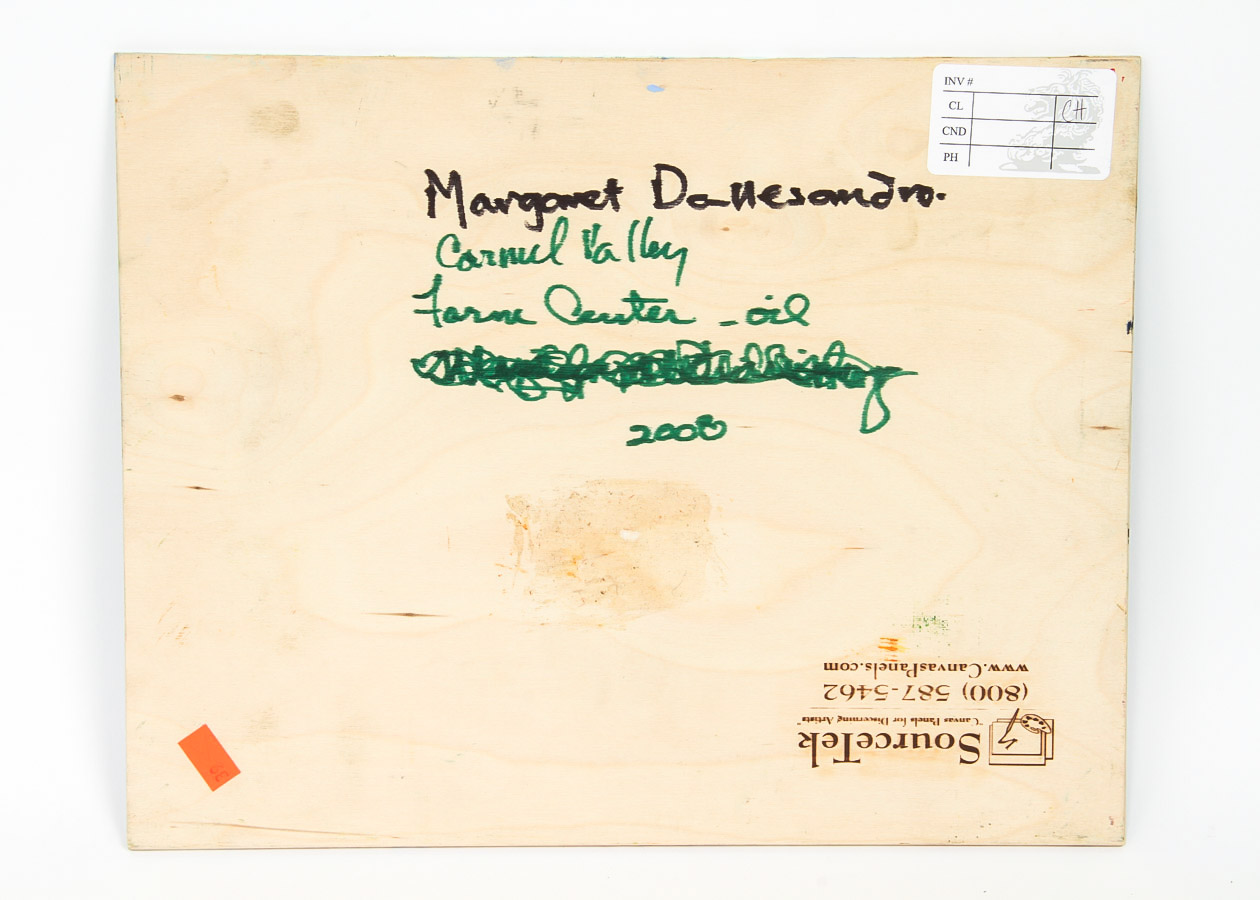 Margaret Dallesandro Oil Painting on Canvas Board "Carmel Valley Farm"