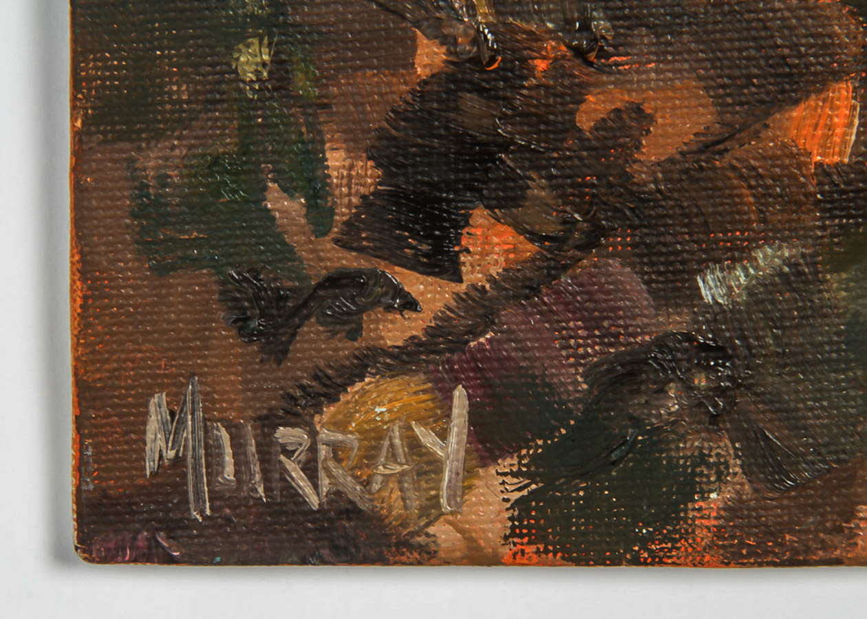 Kathleen Murray Oil Painting on Canvas Board "Lone Cypress Tree, Carmel"