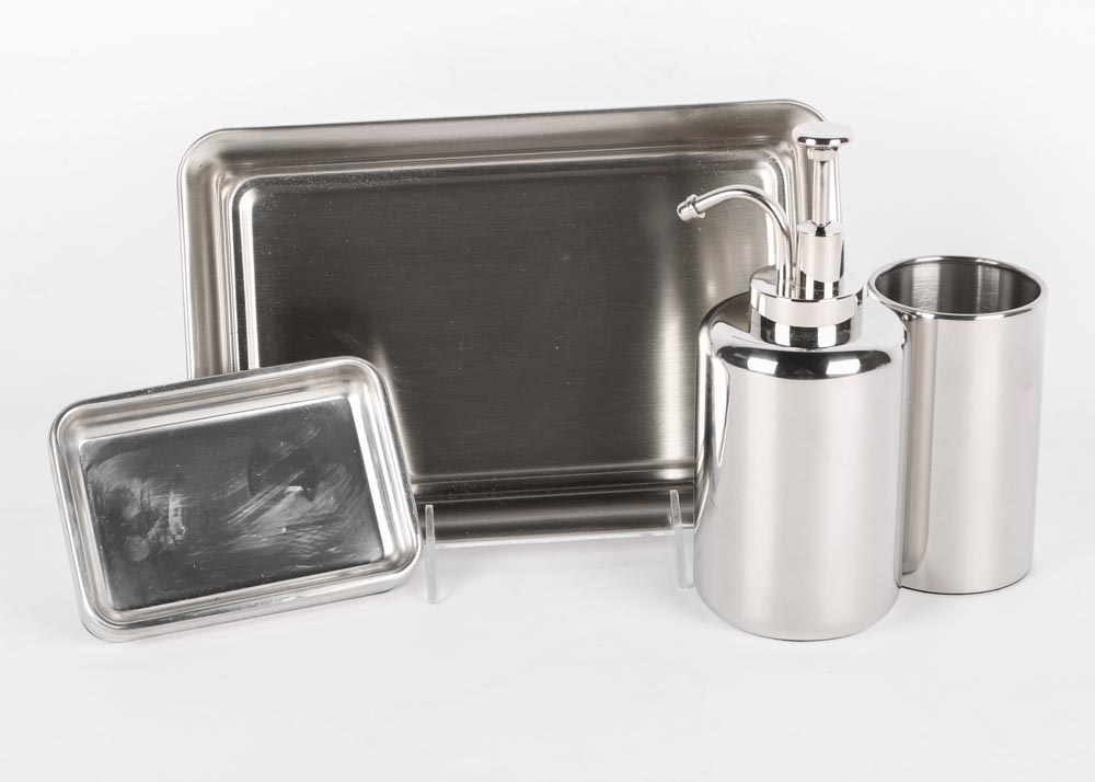 Threshold Chrome Bath Set