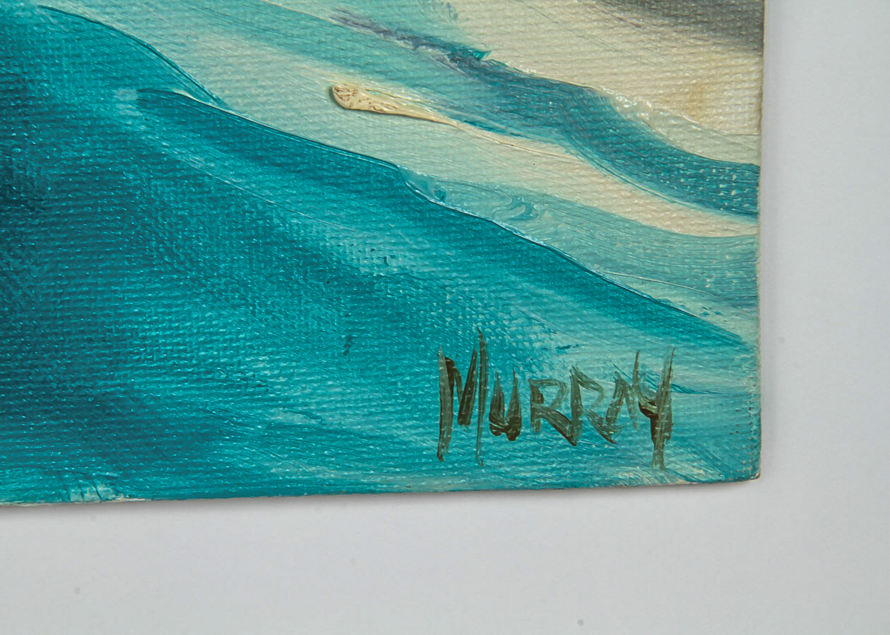 Kathleen Murray Oil Painting on Canvas Board "Carmel Beach"