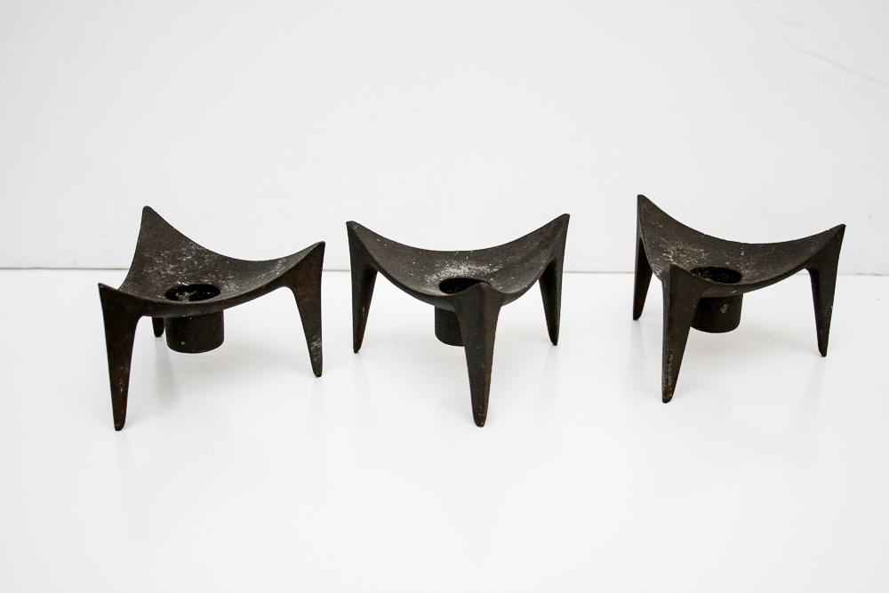 Mid Century Modern Norwegian Candle Holders