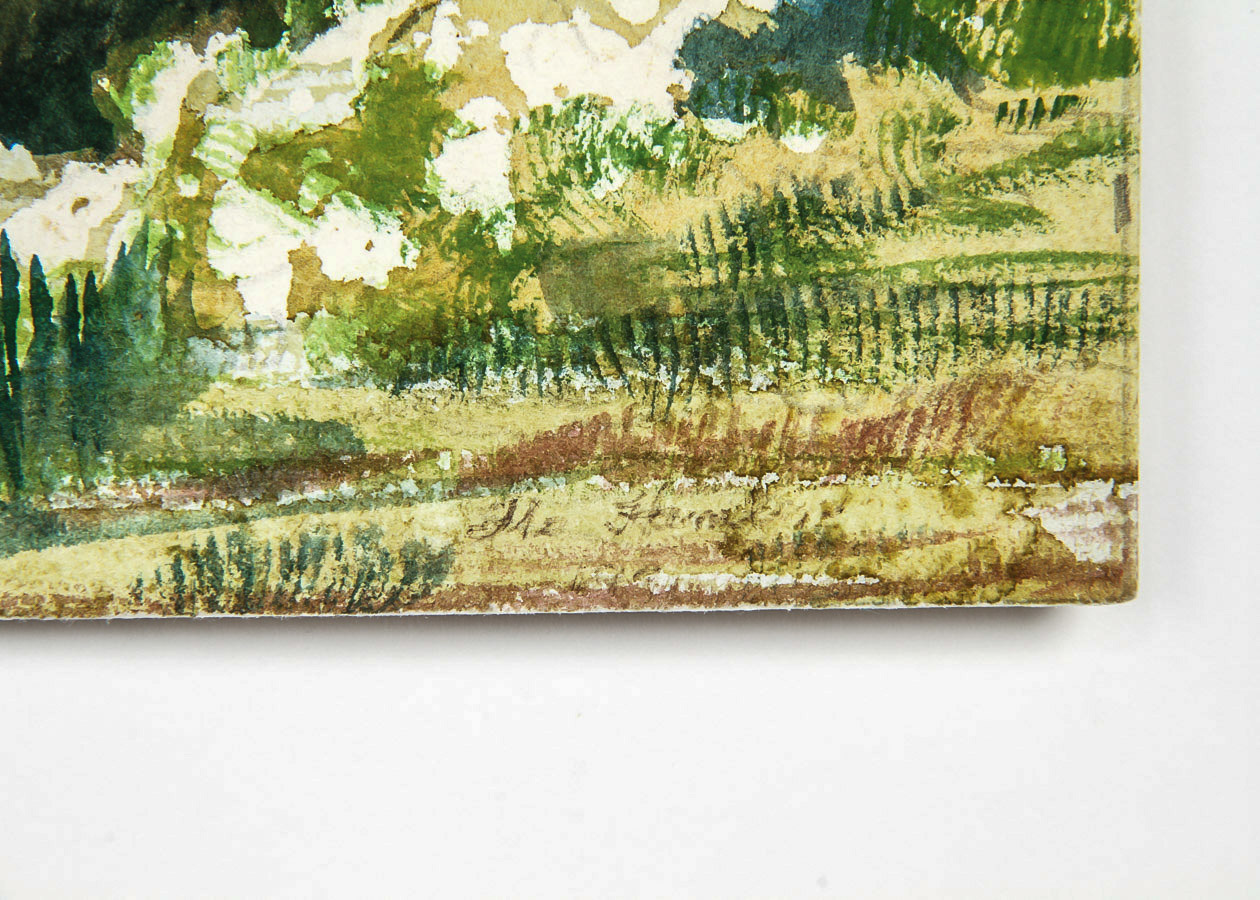 Mo Hamel Watercolor Painting on Paper "Tropical Beach"