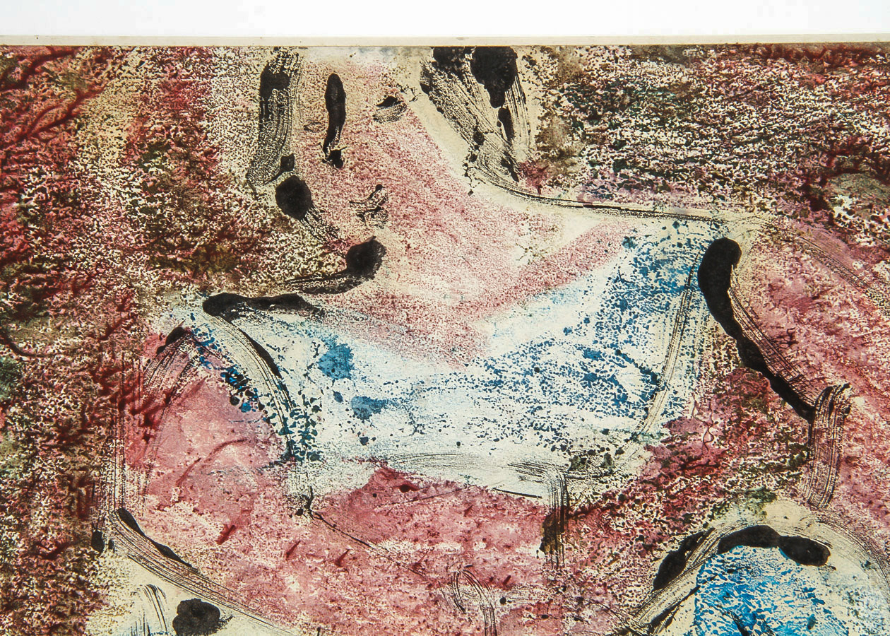 Victor Di Gesu Monotype on Paper Card "Blue Dancer"