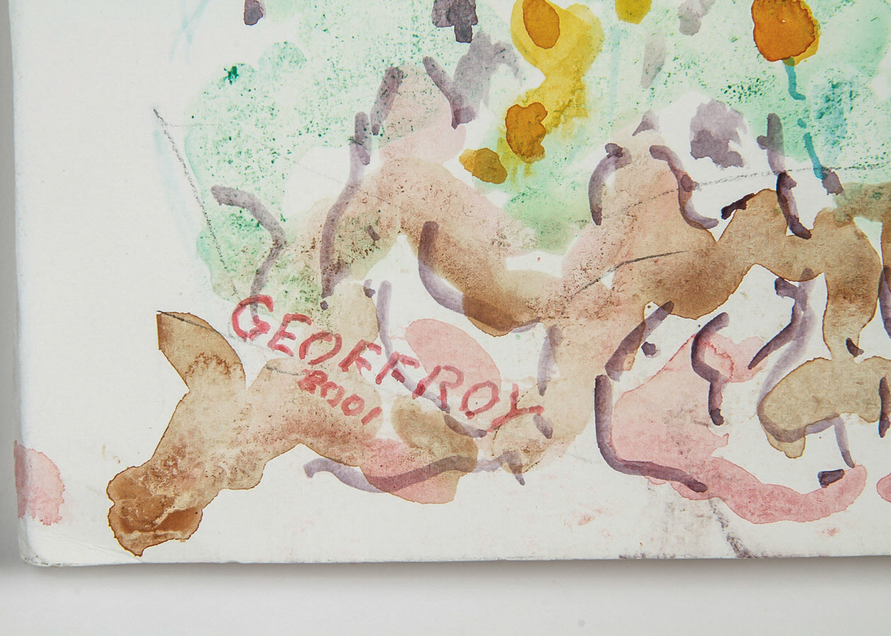 Donald Geoffroy Watercolor Painting on Paper "Windmill in Summer"