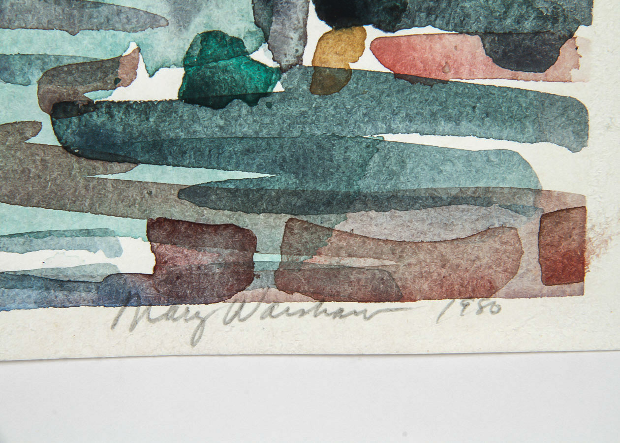 Mary Lee Warsaw Watercolor Painting on Paper "Harbor Reflections"