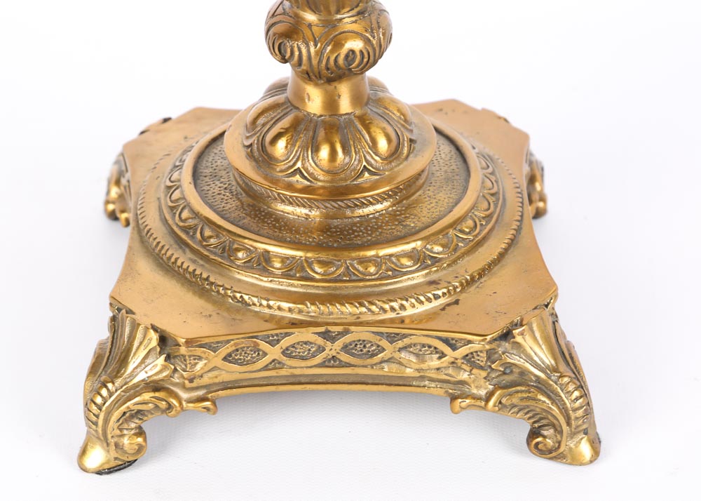 Brass and Crystal Vases