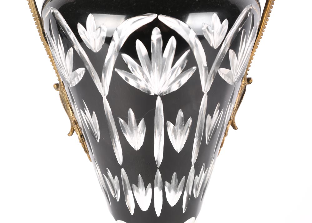 Brass and Crystal Vases