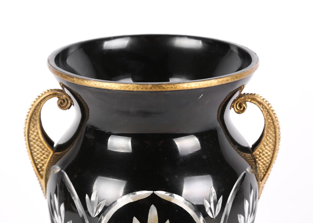 Brass and Crystal Vases