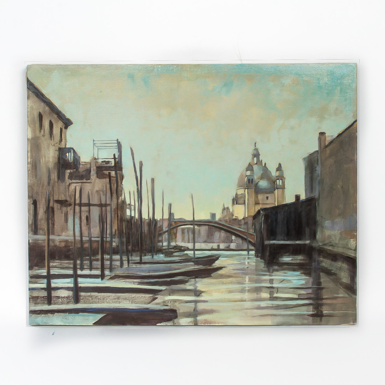 R. M. M. Joel Oil Painting on Canvas "Dawn, Venice"