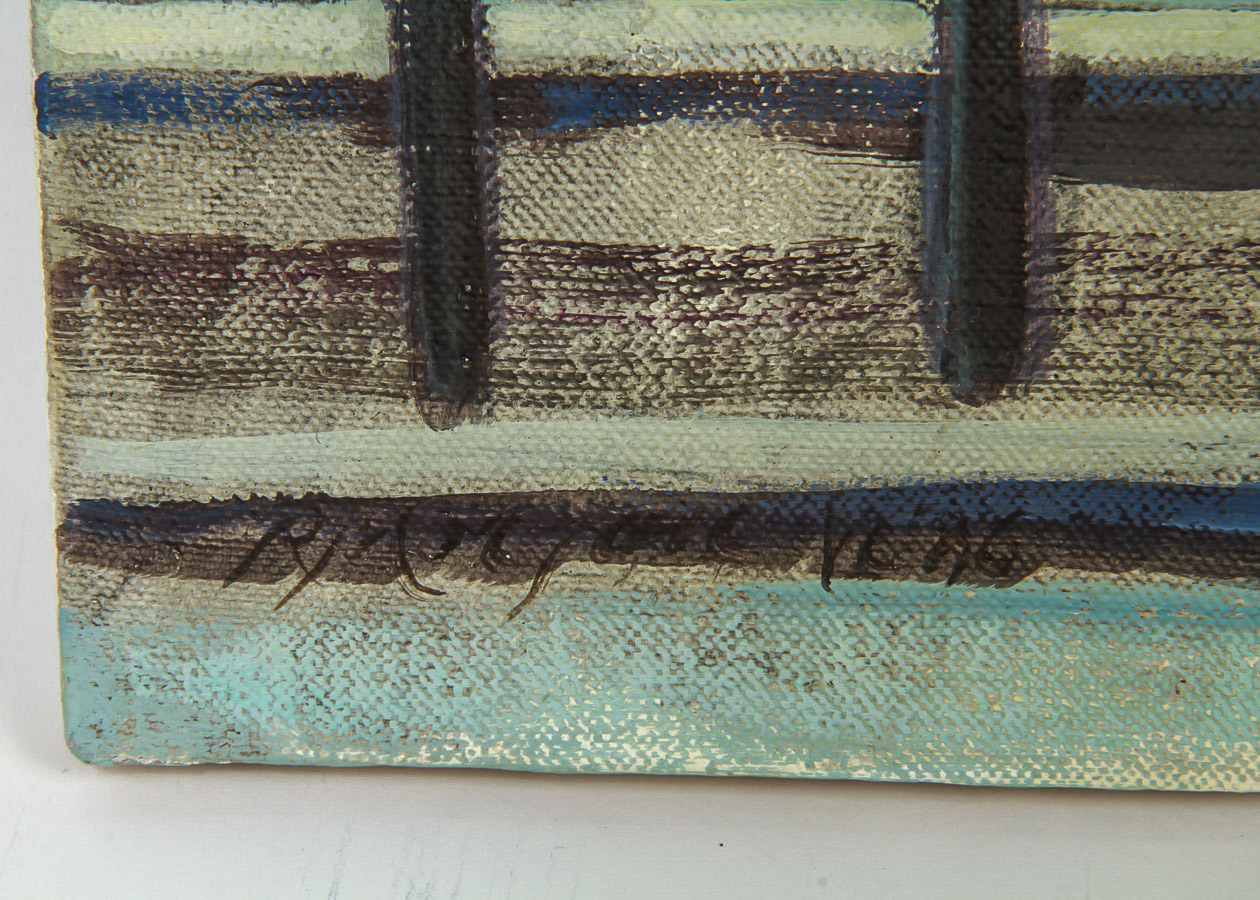 R. M. M. Joel Oil Painting on Canvas "Dawn, Venice"