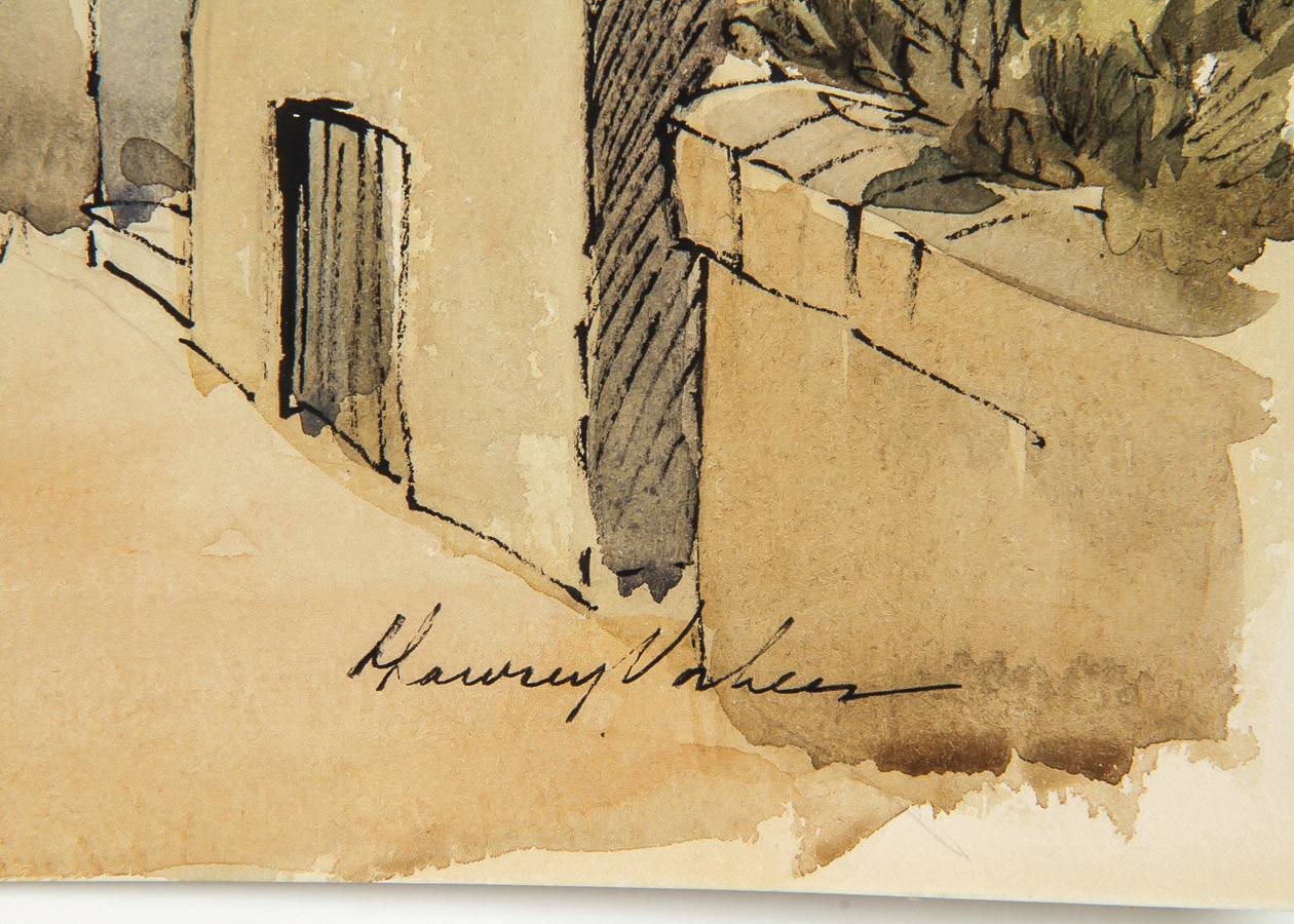 After Vorhees Lithograph "English River Landscape"